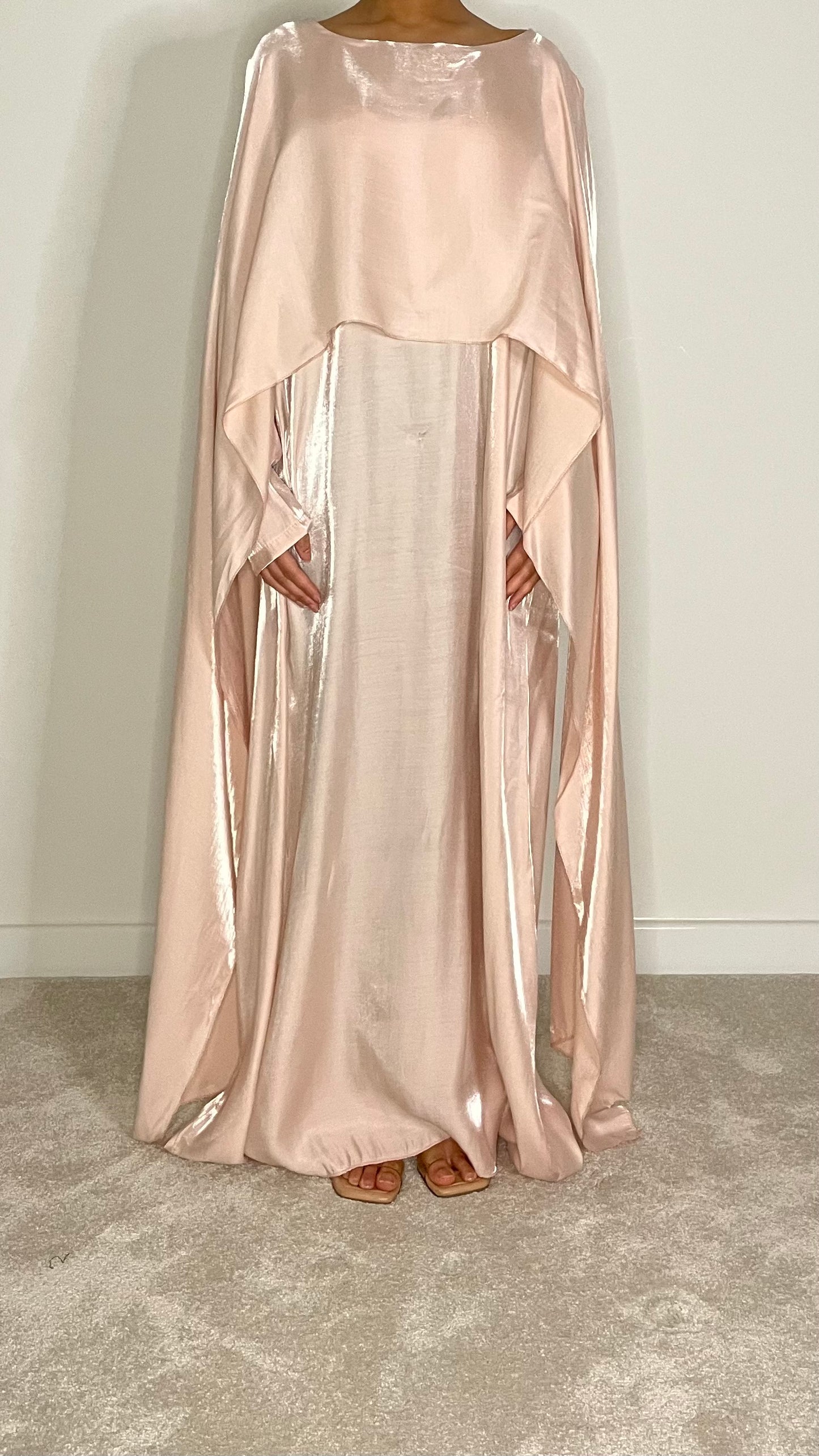 Hiba Moonlight Maxi Cape Dress